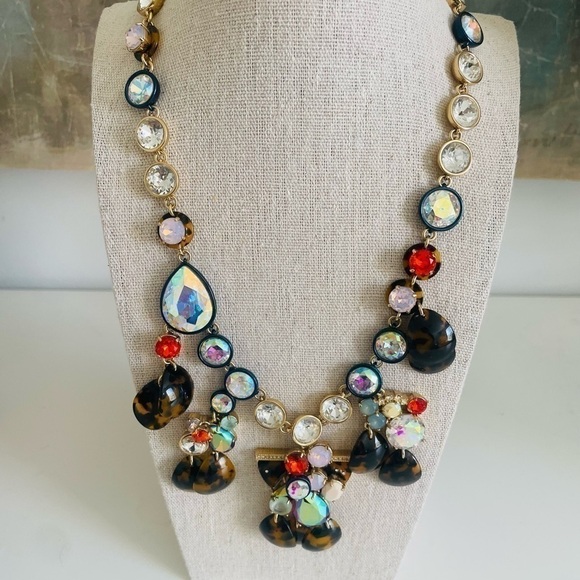 J. Crew Brûlée Tortoise Necklace RARE - Picture 1 of 7